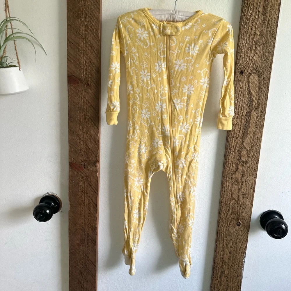 Gerber 18m Baby Girl Pajamas Fall Floral Boho Colored EUC